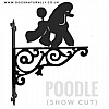 Poodle Ornate Wall Bracket (Show Cut)